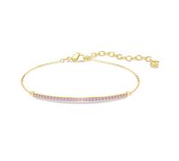Armkette SWAROVSKI "Schmuck Geschenk ONLY Armband", gelbgoldfarben, violett, violett, Armbänder, Damen, Metall, Armkette, mit Swarovski Kristall (37864003-0) gelbgoldfarben, violett, violett
