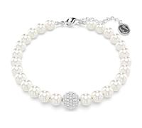 Swarovski Remix Collection Strand, Kristallperle, Weiß, Rhodiniert OS