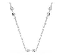 Swarovski Remix Halskette, Rundschliff, Weiß, Rhodiniert