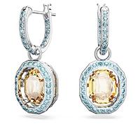 Swarovski Rhodinierte Damenhalskette mit einem Anhänger aus Gelben und Blauen Swarovski Kristallen