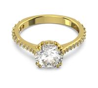 Constella Cocktailring von Swarovski - Weiß, Goldlegierungsschicht (Ringgröße: 58)