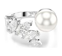 Swarovski Mesmera Kollektion Open Ring, Crystal Pearl, Marquise Cut, Weiß, Rhodiniert