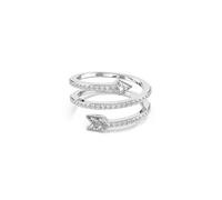 Idyllia Motivring, Verschiedene Schliffe, Pfeil, Weiß, Rhodiniert 52