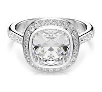 Swarovski Ring Una Angelic, Cushion-Schliff, weiß, rhodiniert