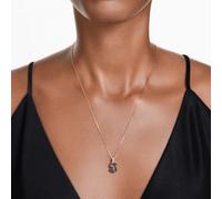 Swarovski Schwan-Anhänger, klein, schwarz, rosévergoldet