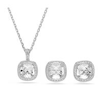 Una Angelic Set, Kissenschliff, Weiß, Rhodiniert OS