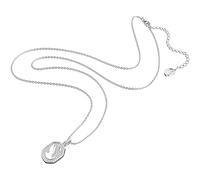 Swarovski Damenhalskette Signum – Anhänger mit weißen Swarovski-Kristallen, rhodiniert