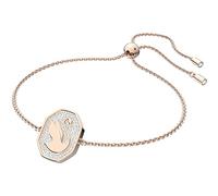 Swarovski Signum Armband, Weißes und Rosé Vergoldetes Damenarmband mit Strahlenden Swarovski Kristallen