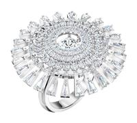Swarovski Sparkling Dance Dial Up Ring, weiss, rhodiniert 557251