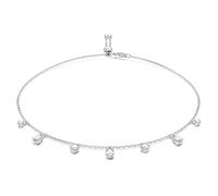 Swarovski Stilla Attract Choker, Rhodinierte Halskette mit Strahlenden Swarovski Kristallen