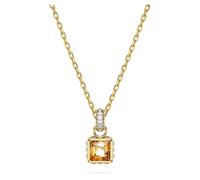 Swarovski Stilla Halskette Gold für Damen mit Anhänger mit Gelben Zirkonia Kristallen, 5648749