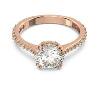 Swarovski Damenring Constella 5642643 Rosévergoldet Pavé mit weißen Swarovski-Kristallen Größe 52