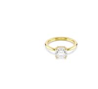 Swarovski Cocktailring Stilla Damen Rundschliff Weiß Vergoldet