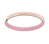 Swarovski Stone Armreif, Rosé Vergoldetes Damenarmband mit Rosafarbenen Kristallen