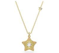 Sublima Anhänger, Rundschliff, Stern, Mehrfarbig, 18K goldbeschichtet OS