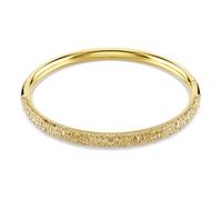 Swarovski Sublima Armreif, Vergoldetes Damenarmband mit Schimmerndem Kristallpavé aus Goldfarbenen Kristallen, Mit Kippverschluss, Armbandlänge: 17.3 cm, Armbandbreite: 0.6 cm