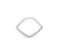 Swarovski Sublima Armreif, Rundschliff, Weiß, Rhodiniert
