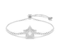 Swarovski Sublima Kollektion, Round Cut, Stern, Weiß, Rhodiniert