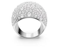 Swarovski Sublima Luna Rhodinierter Mond Cocktailring für Damen, Größe 50, Weiß, Einheitsgröße, Kristall, kein Edelstein, Einheitsgröße, Kristall, Kein Edelstein
