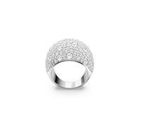 Swarovski Sublima Luna Rhodinierter Mond Cocktailring für Damen, Größe 52, Weiß, Einheitsgröße, Messing, Kristall, Einheitsgröße, Messing, Kristall