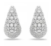 Paar Creolen SWAROVSKI "Schmuck Geschenk Sublima Ohrringe", silber (metallfarben, kristallweiß, kristallweiß), Ohrringe, Damen, Metall, mit Swarovski Kristall, Swarovski Zirkonia (synth.) (32139157-0)