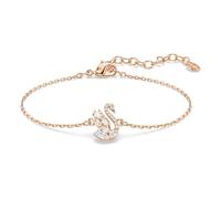 Swan Armband, Verschiedene Schliffe, Schwan, Weiß, Roségold-Legierungsschicht OS