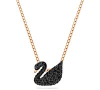 Swarovski Damen Kette 'Iconic Swan' schwarz / rosegold, Größe One Size, 4125689 Schwarz / Rosegold One Size