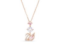 Swarovski Damen Kette 'Dazzling Swan' rosegold / pink / weiß, Größe One Size, 4161701 Rosegold / Pink / Weiß One Size
