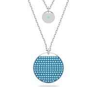 Swarovski Damen-Kette Metall Swarovski-Kristall One Size Blau 32021300