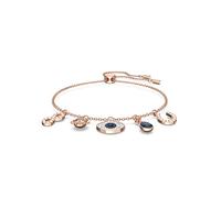 Swarovski Symbolic Armband, Unendlichzeichen, Augensymbol und Hufeisen, Blau, Roségold-Legierungsschicht