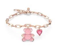 Swarovski Damen Armband Gliederkette mit Teddy Charm Rosegold 5642978