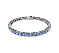 Matrix Tennis Armband, Rundschliff, Blau, Rutheniert M