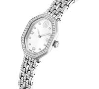 Dextera Octagon Uhr, Schweizer Produktion, Metallarmband, Silberfarben, Edelstahl OS