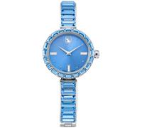 Matrix bangle Uhr, Schweizer Produktion, Kristallarmband, Blau, Edelstahl OS