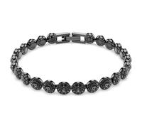 Swarovski Damenarmband Una Angelic 5709411 – Rundschliff schwarz, Ruthenium-plattiert – OS
