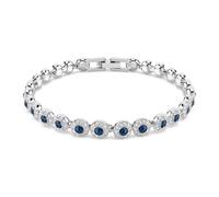 Swarovski Una Angelic Weiches Armband, Blau, Rhodium glänzend