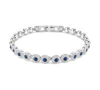 Swarovski Una Angelic Weiches Armband, Blau, Rhodium glänzend