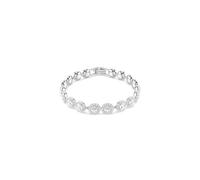 Una Angelic Tennis Armband, Rundschliff, Weiß, Rhodiniert