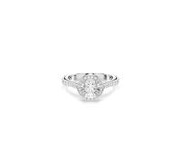 Swarovski Ring Una Angelic – Rundschliff, Weiß, Silberfarbenes Finish
