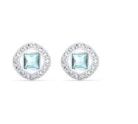 Swarovski Una Angelic Square Ohrstecker, türkis, rhodiniert , Amazon Exklusiv