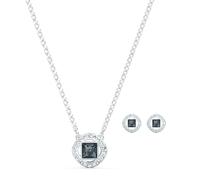 Swarovski Una Angelic Square Set, grau, rhodiniert, Amazon Exklusiv