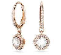Constella Drop-Ohrhänger von Swarovski - Weiß, Roségold-Legierungsschicht