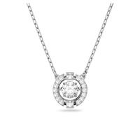 Swarovski Sparkling Dance Round Halskette, weiss, rhodiniert, 5286137
