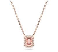Swarovski Halskette Millenia Damen – Rosa/Roségold, rhodiniert, mit strahlendem Anhänger