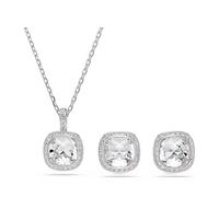 Una Angelic Set, Kissenschliff, Weiß, Rhodiniert OS