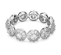 Swarovski Constella Ring, Weißer und Rhodinierter Damenring mit Strahlenden Swarovski Kristallen