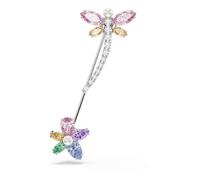 Swarovski x Ariana Grande Brosche, Verschiedene Schliffe, Libelle, Mehrfarbig, Rhodiniert