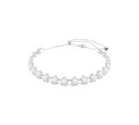 Swarovski x Ariana Grande Halsband, Kristallperle, Rundschliff, Weiß, Rhodiniert