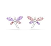 Swarovski x Ariana Grande Ohrstecker, Verschiedene Schliffe, Libelle, Mehrfarbig, Rhodiniert