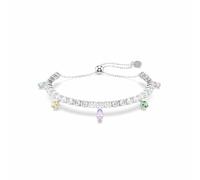 Swarovski x Ariana Grande Tennis Armband, Verschiedene Schliffe, Mehrfarbig, Rhodiniert